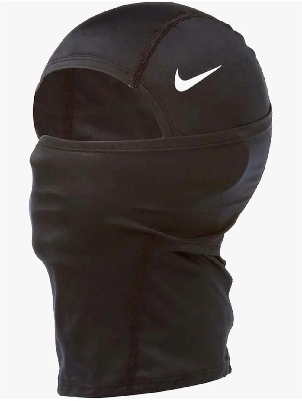 Nike Black Balaclava Face Mask with White Swoosh